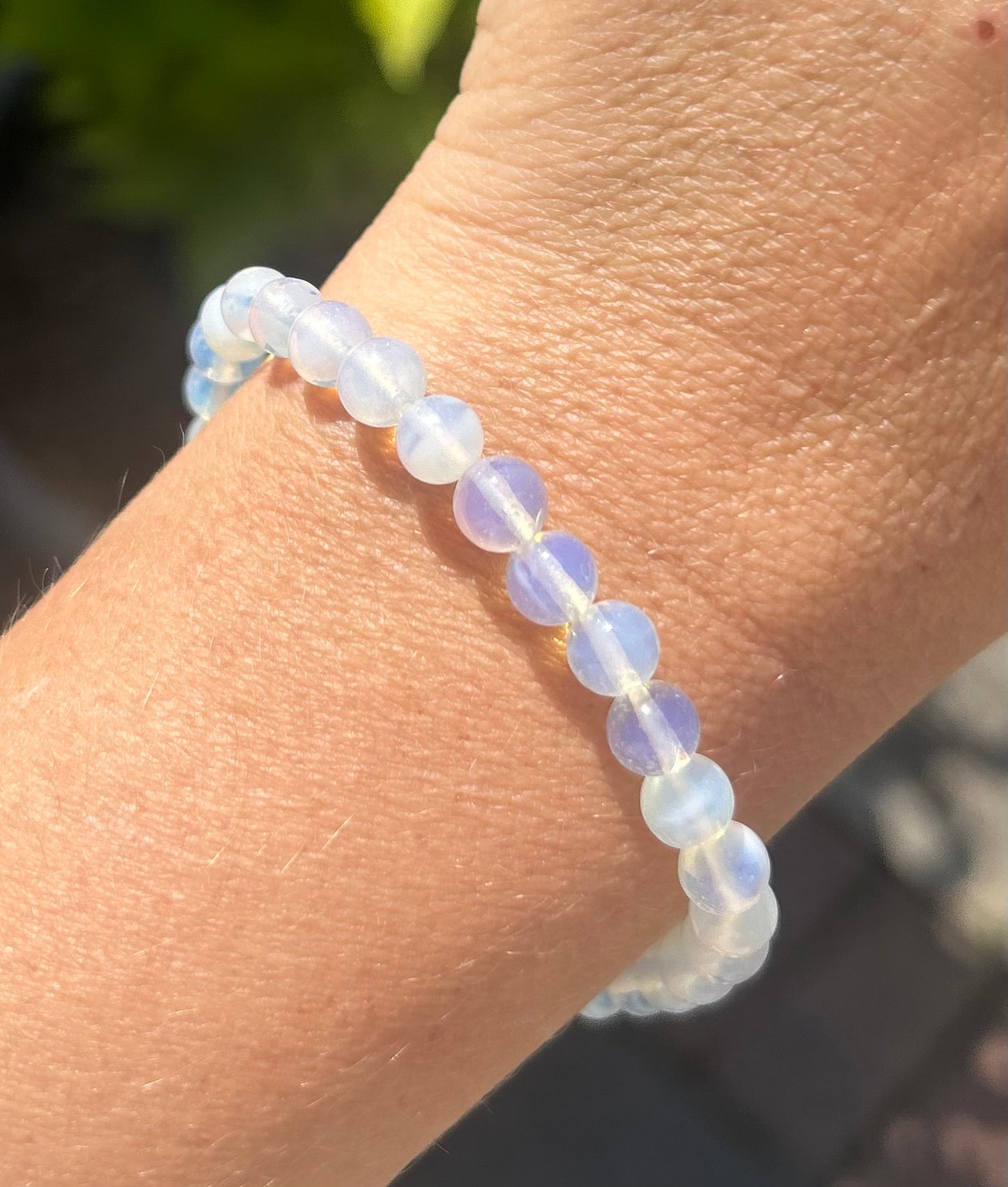 Opalite Crystal Beaded Bracelet