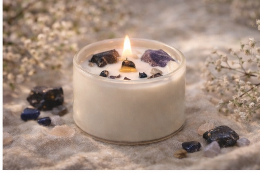 Chakra Crystal Candles - Solar Plexus Chakra