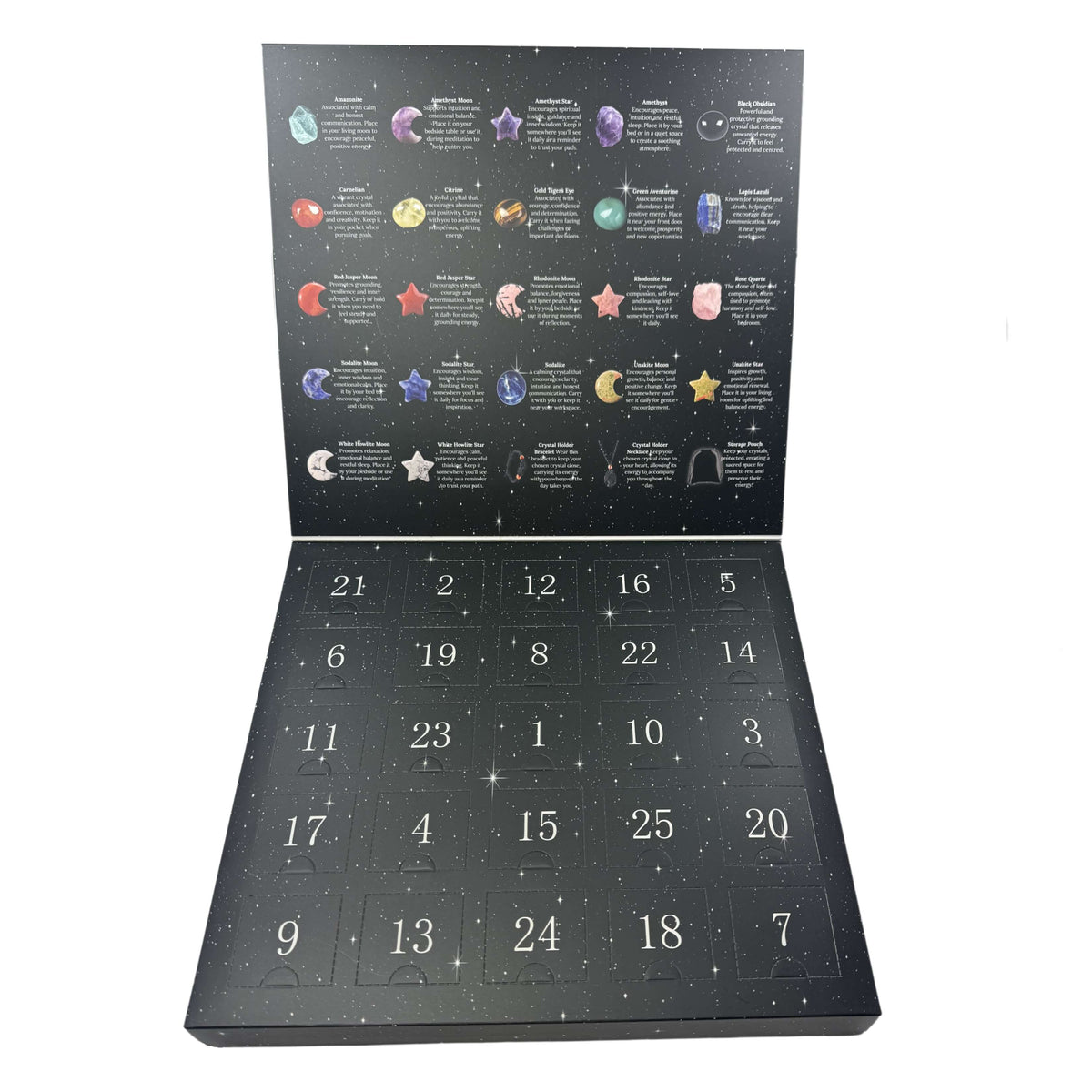 PRE-ORDER Moon and Stars Crystal Advent Calendar – 25 Days of Magic