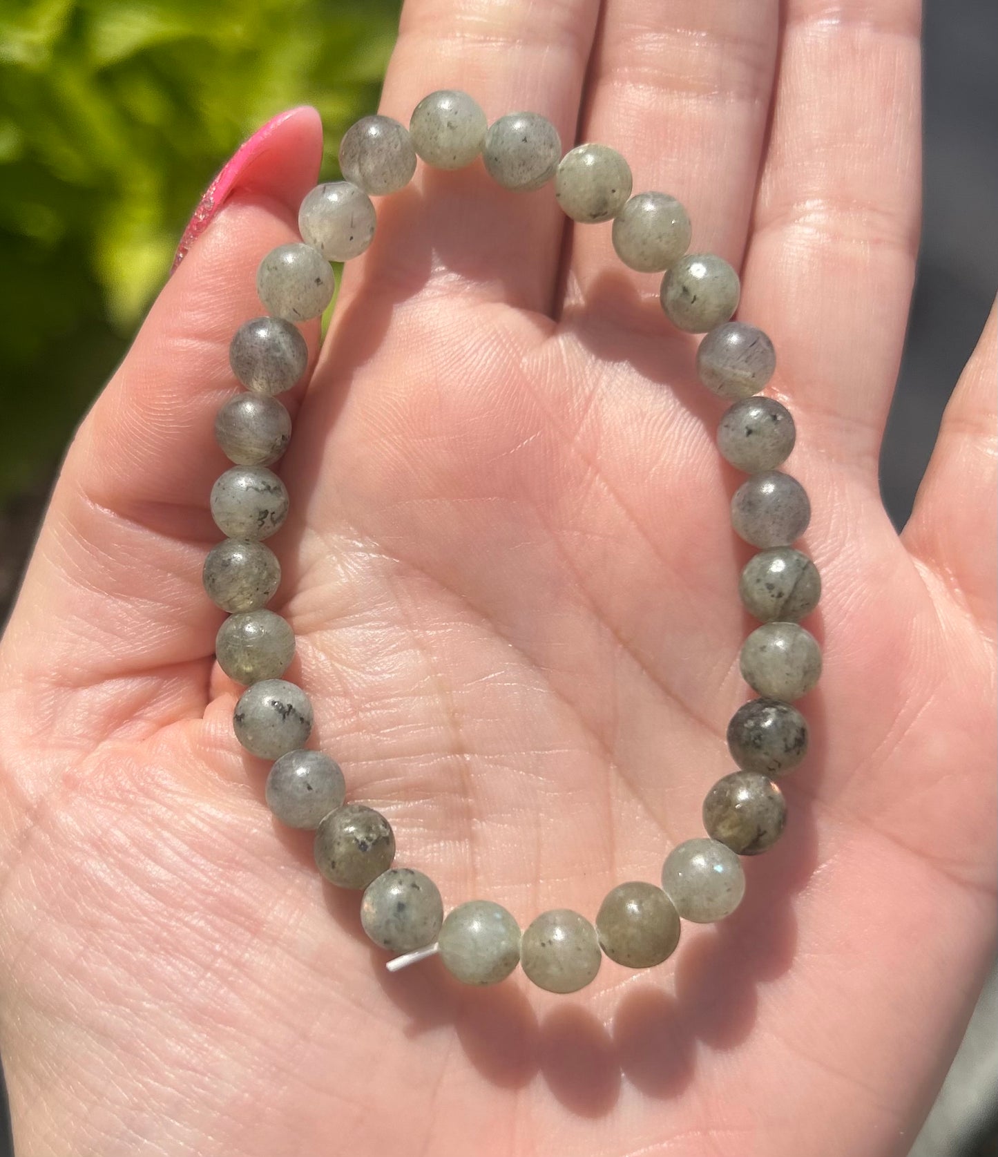 Labradorite Crystal Beaded Bracelet