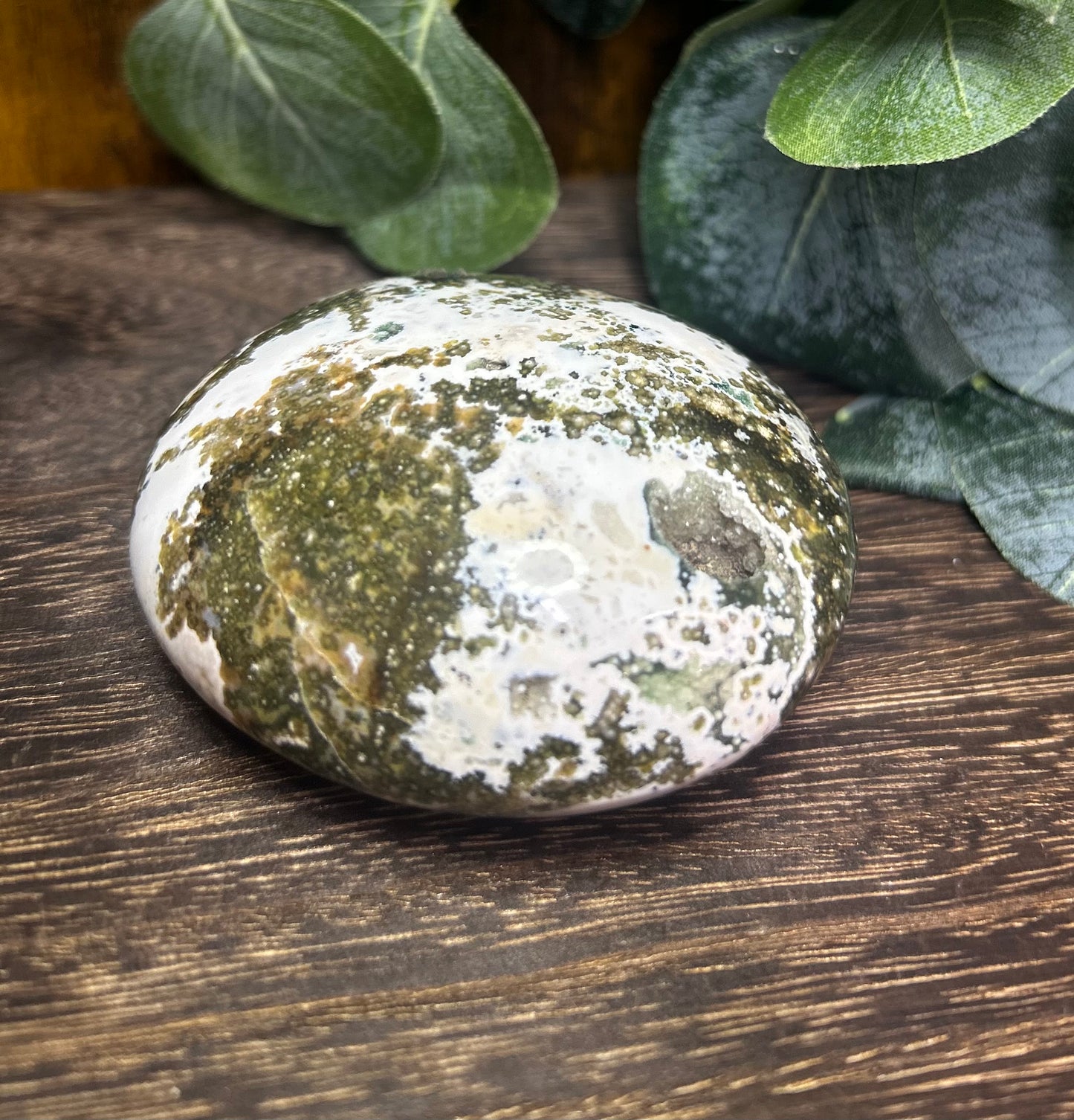 Ocean Jasper Druzy Large Palm