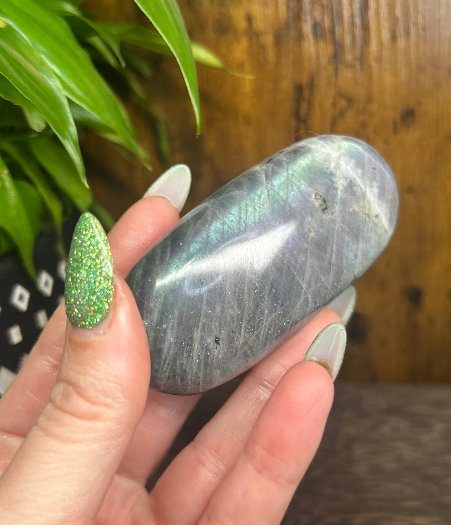 Labradorite Rainbow Flashy Palmstone