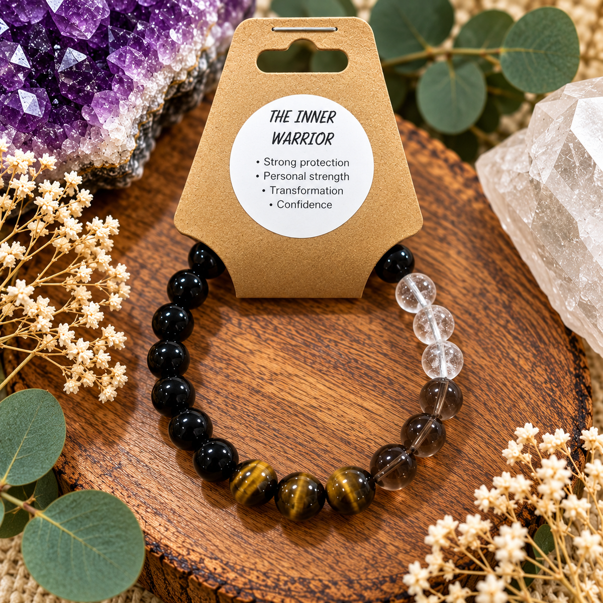 The Inner Warrior Crystal Bracelet 8mm