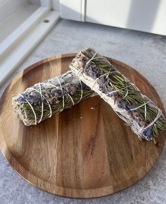 Lavender and Rosemary & White Sage Smudge Stick