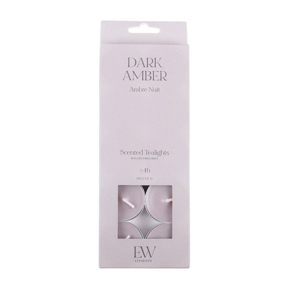 Pack of 10 Dark Amber Scented Tealights