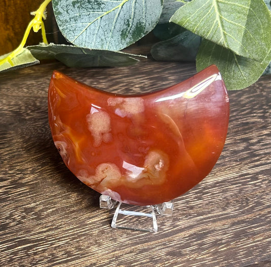 Carnelian Moon Carving