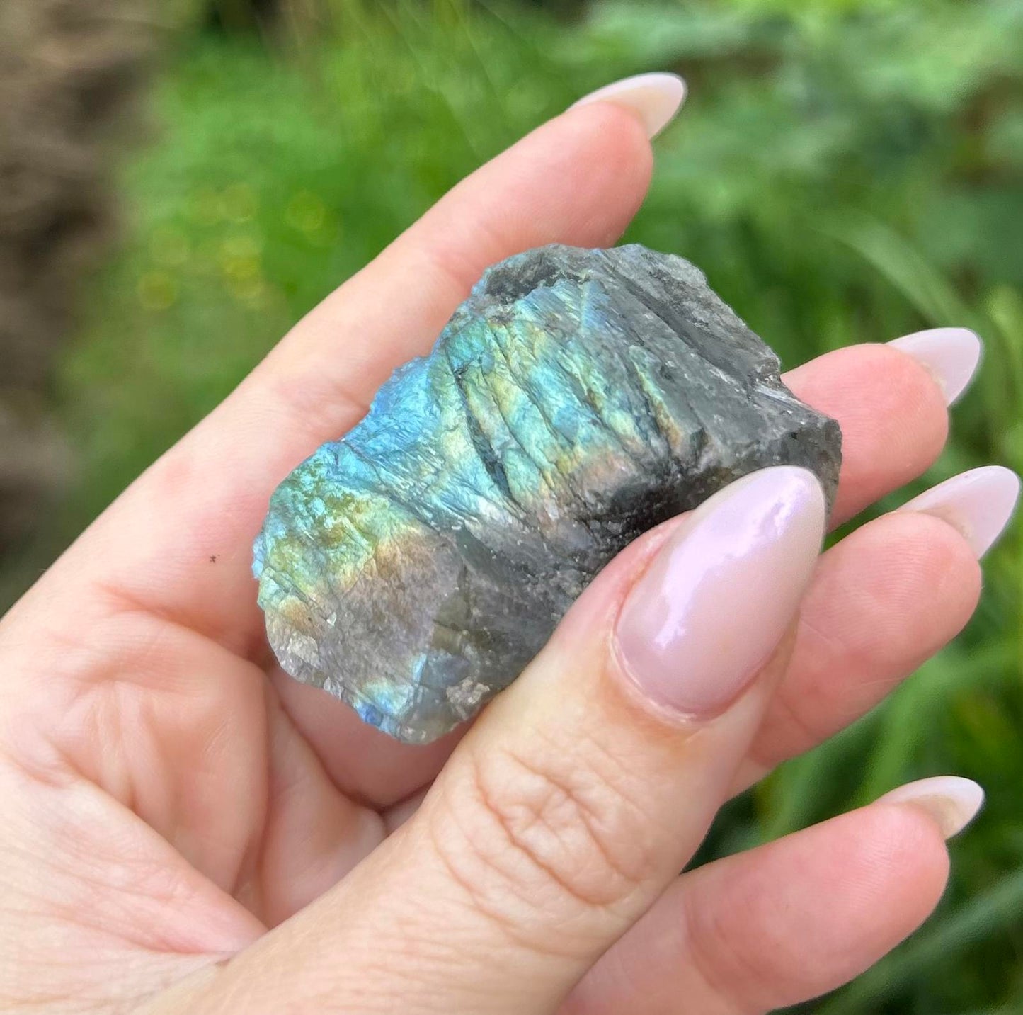 Labradorite Raw Multi-Flash Crystal Stone