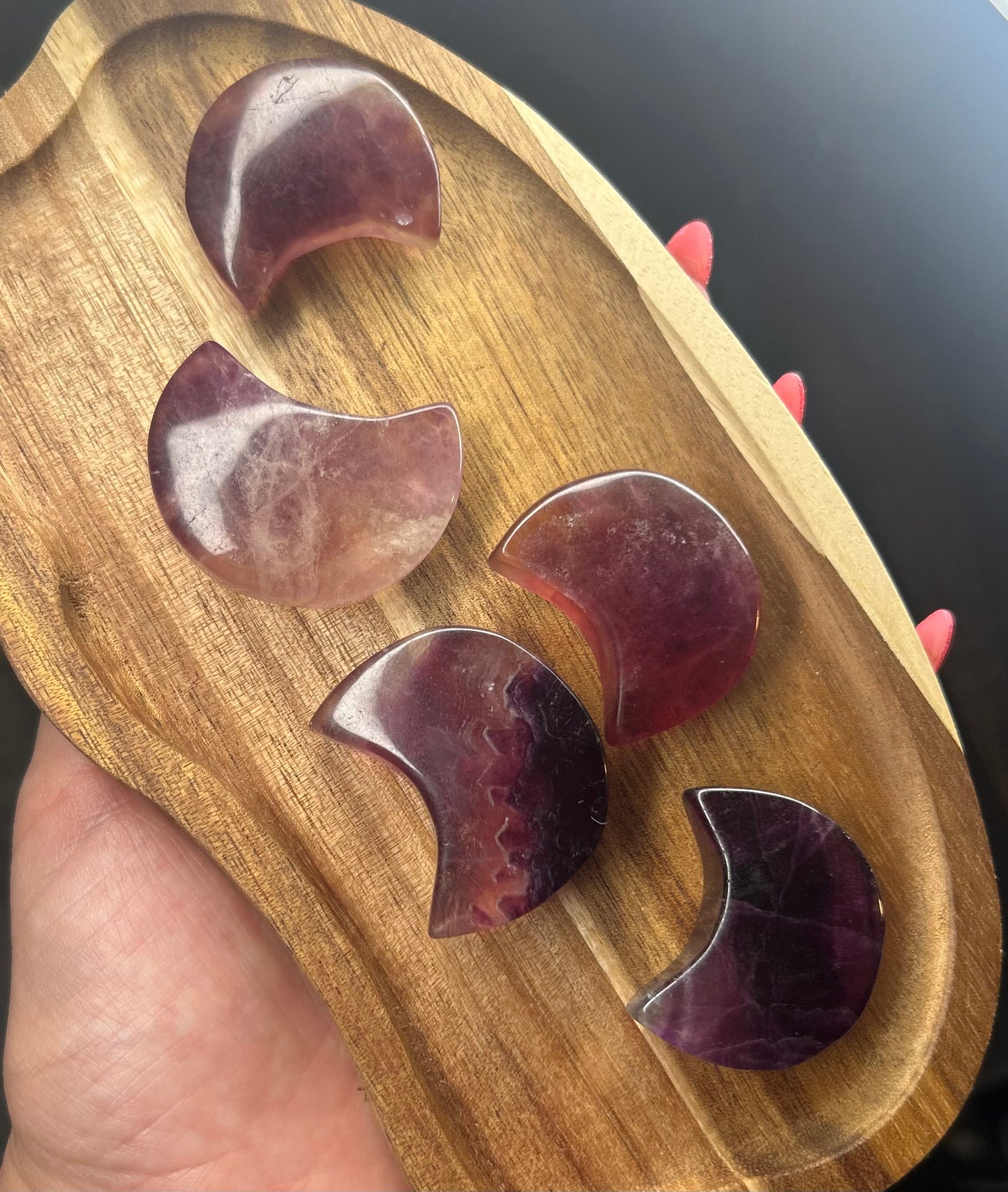 Purple Fluorite Moons