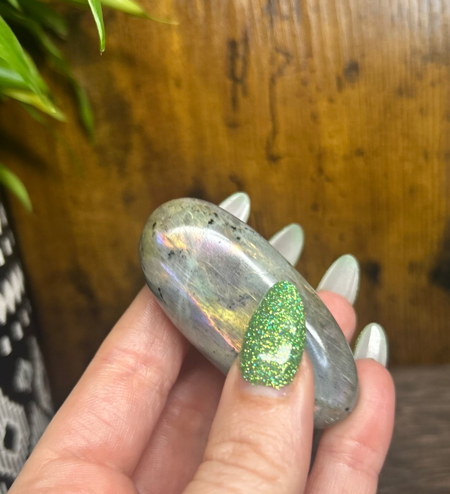 Labradorite Multi Rainbow Flashy Palmstone