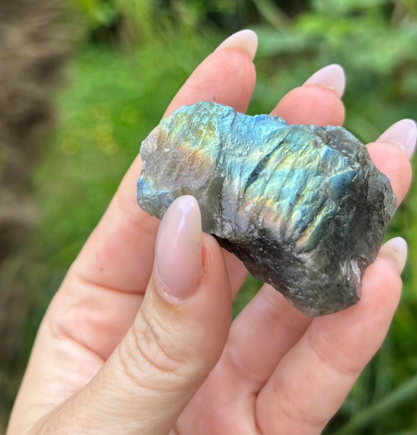 Labradorite Raw Multi-Flash Crystal Stone