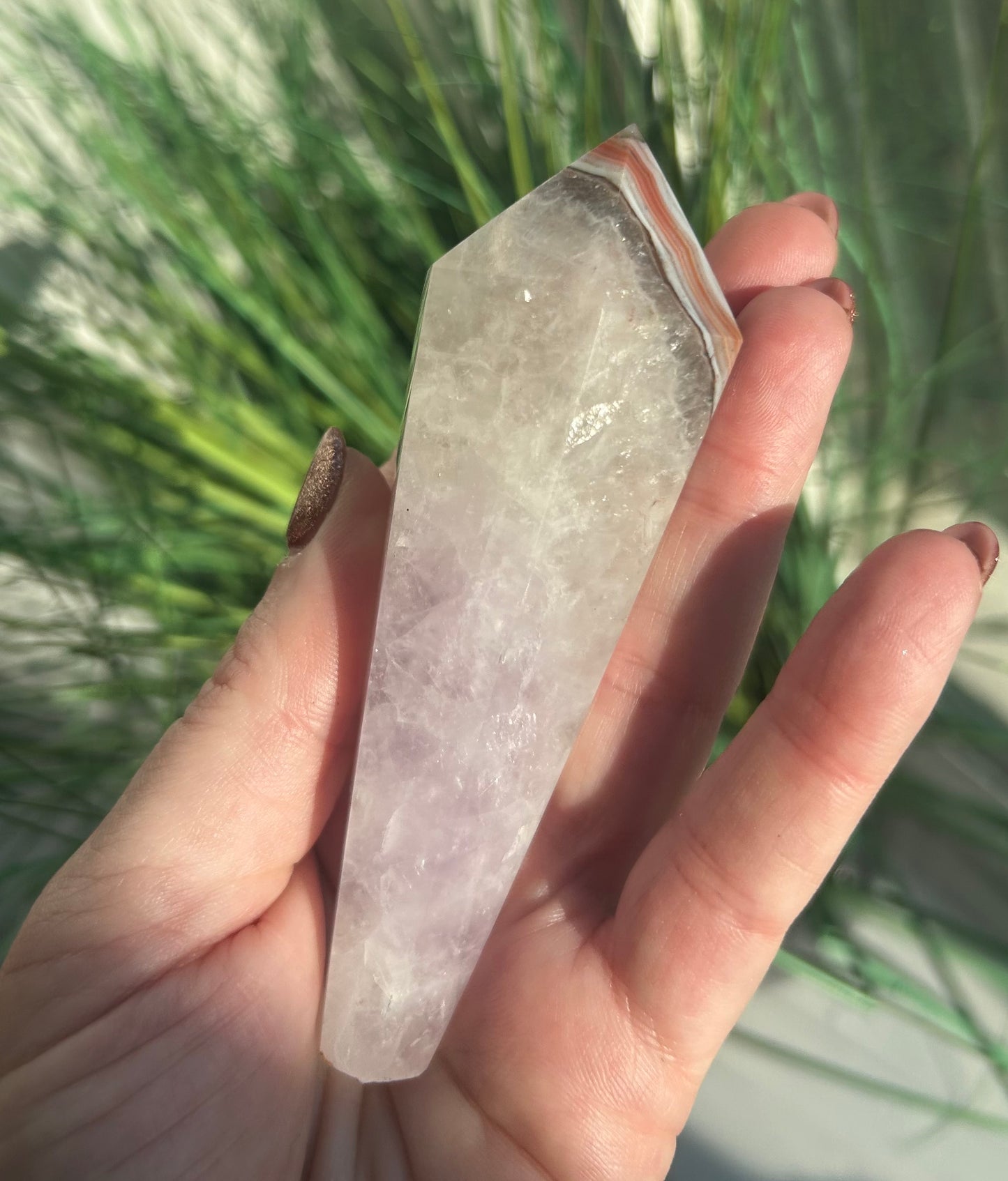 Amethyst Agate Wand