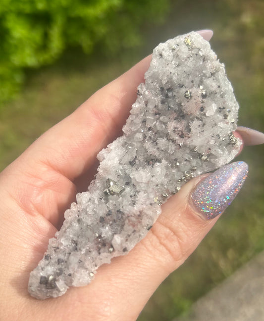 Quartz, Red Quartz, Galena With Pyrite