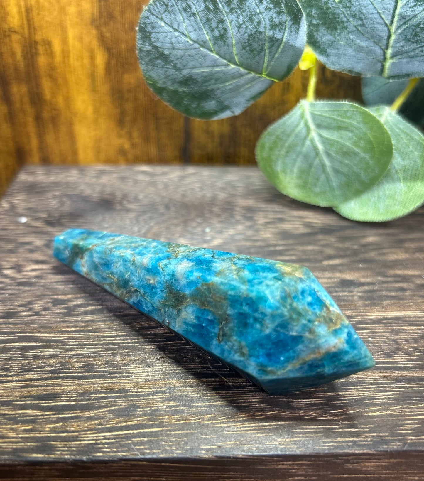 Blue Apatite Wand