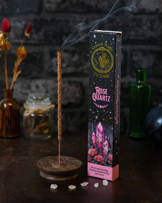 Rose Quartz Crystal Magic Incense