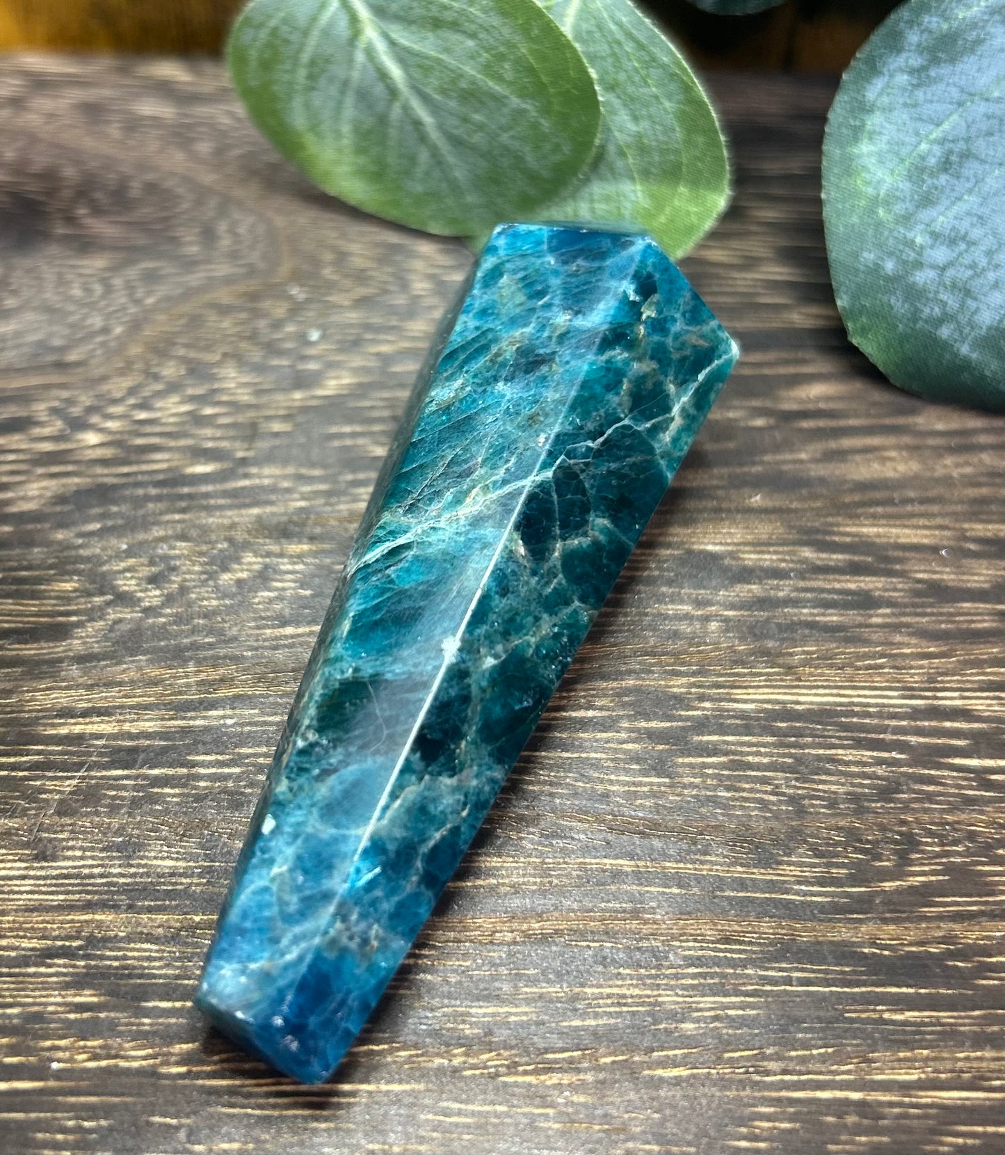Blue Apatite Wand