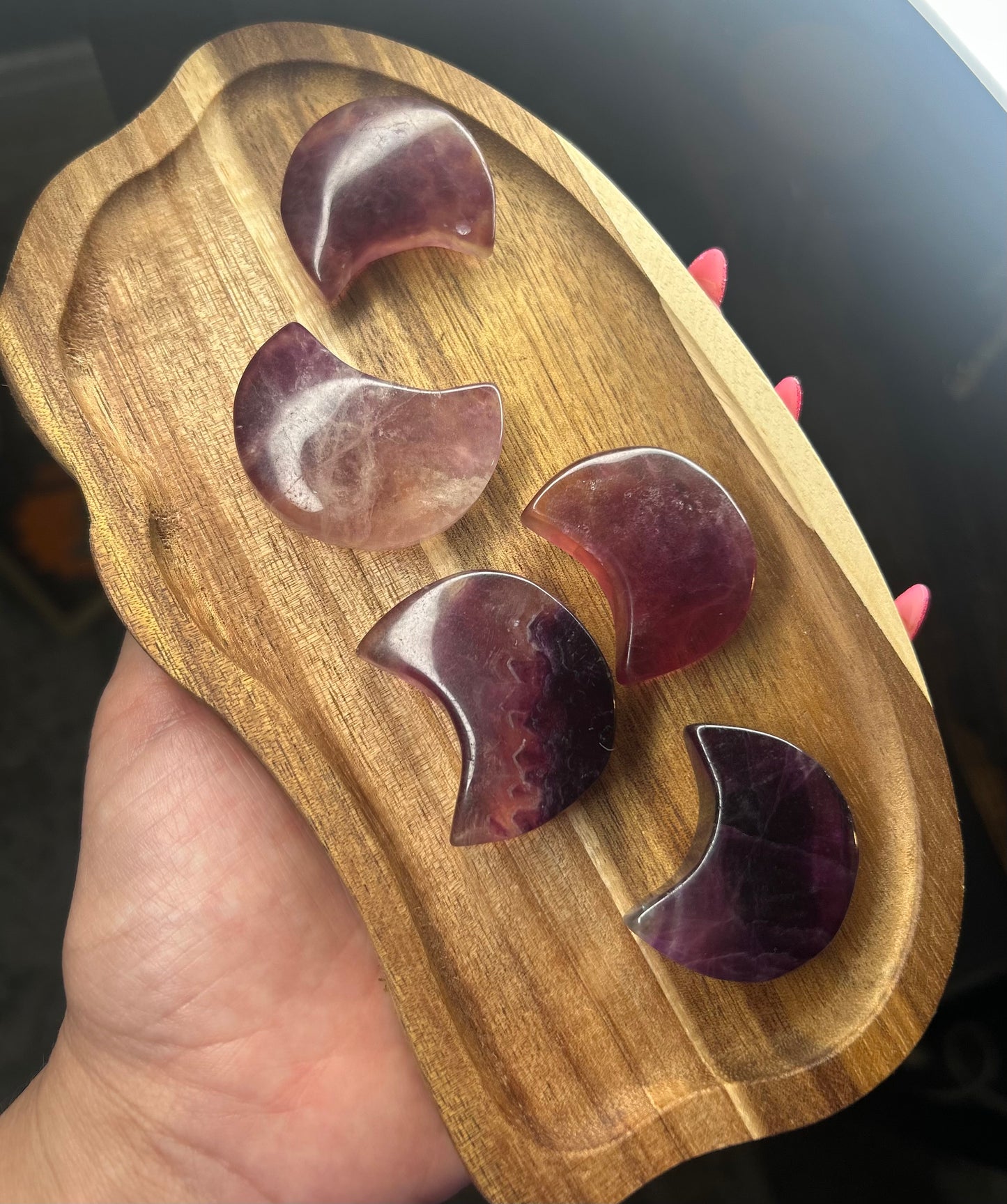 Purple Fluorite Moons