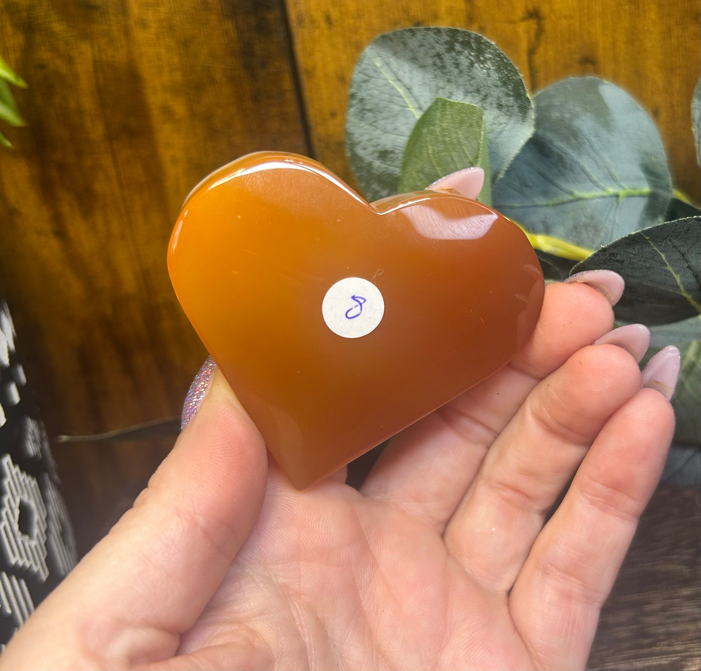 Carnelian Agate Heart