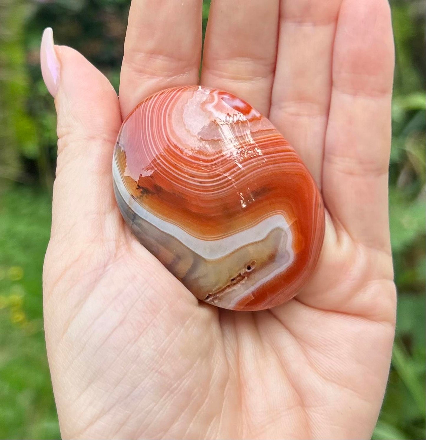 Carnelian Crystal Palmstone