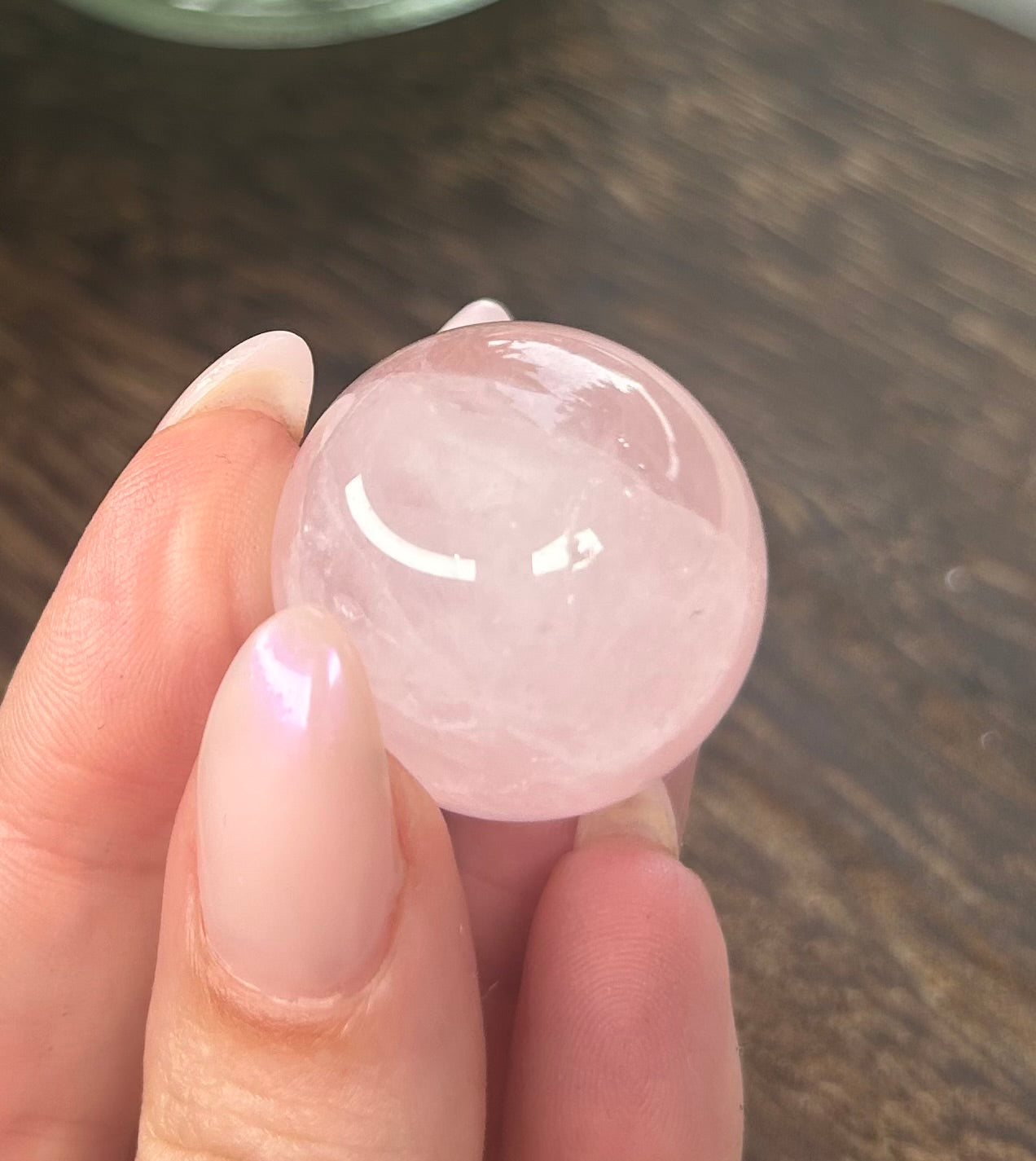 Rose Quartz Small Crystal Sphere
