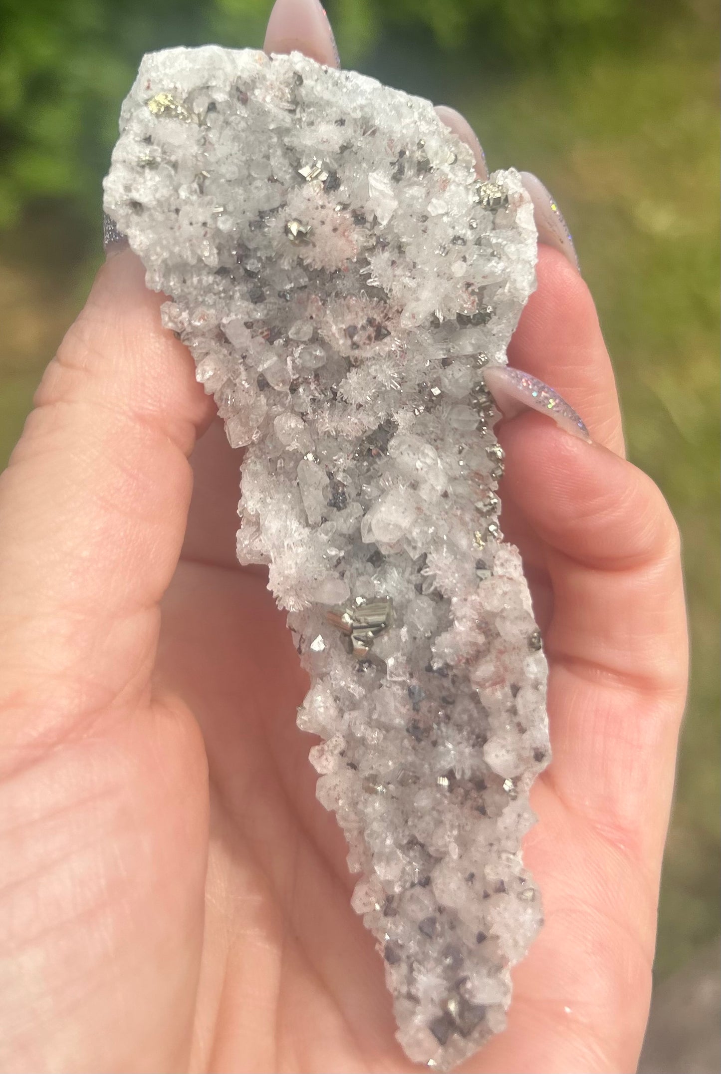 Quartz, Red Quartz, Galena With Pyrite