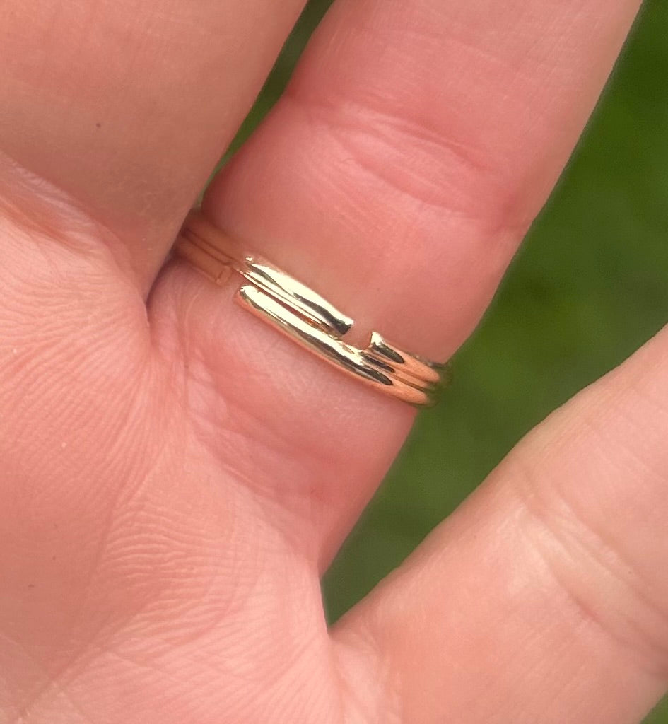 Strawberry Quartz Crystal Cocktail Ring