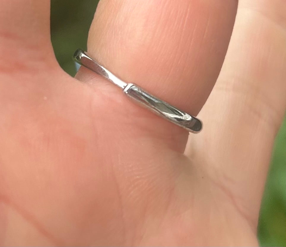 Aqua Marine Crystal Ring (B)