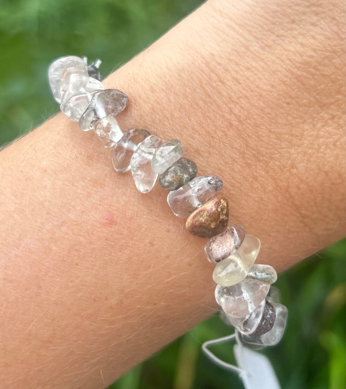 Garden Quartz Crystal Chip Bracelet