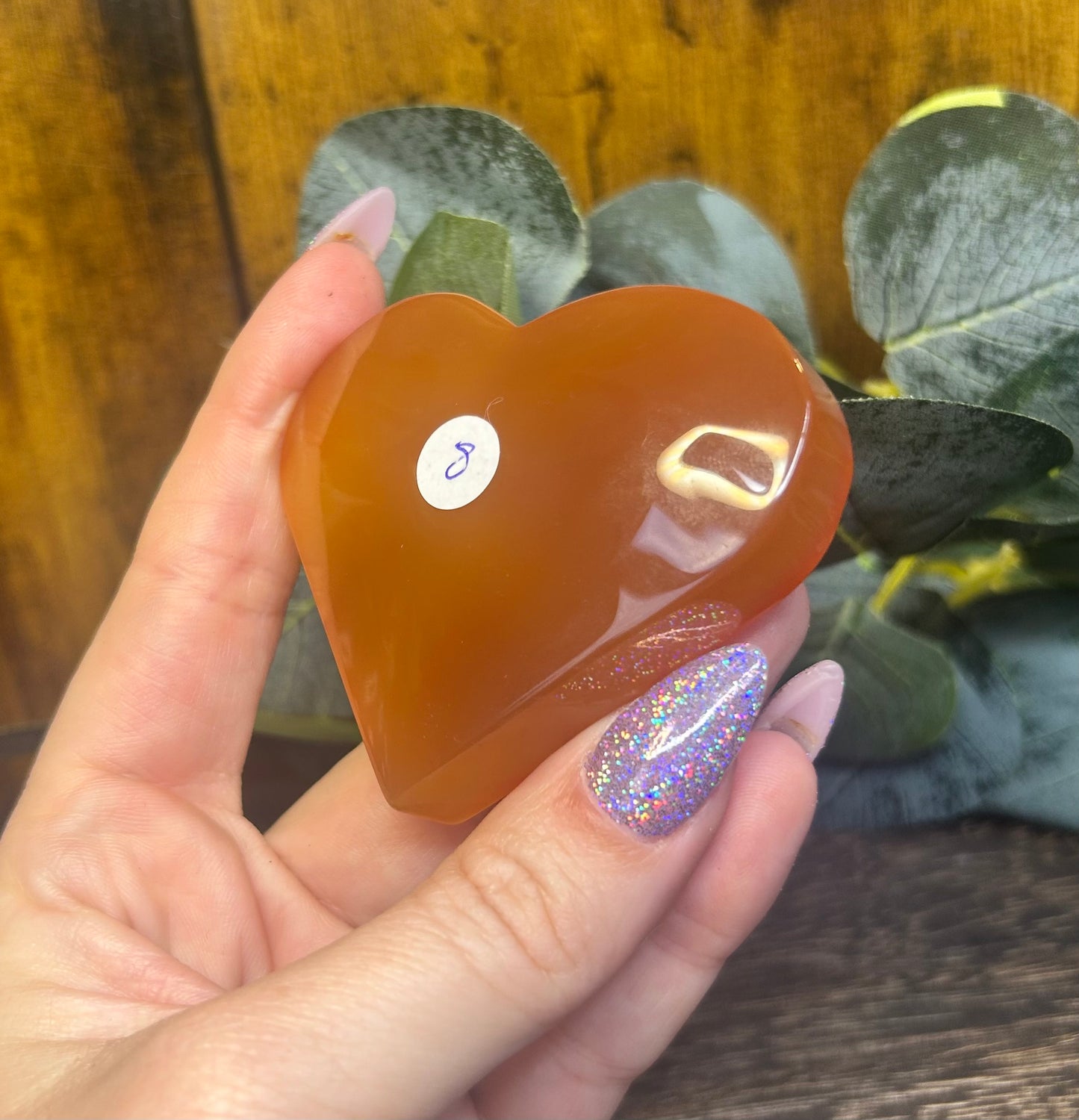 Carnelian Agate Heart