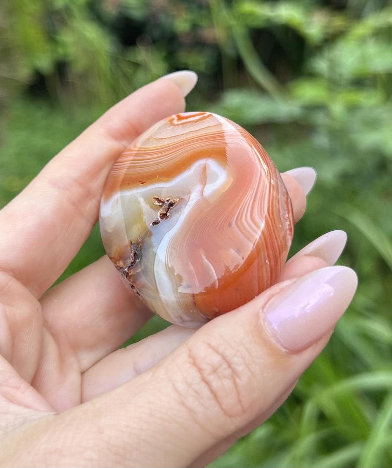 Carnelian Crystal Palmstone