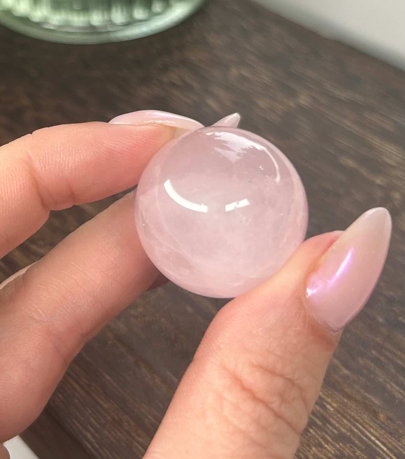 Rose Quartz Small Crystal Sphere