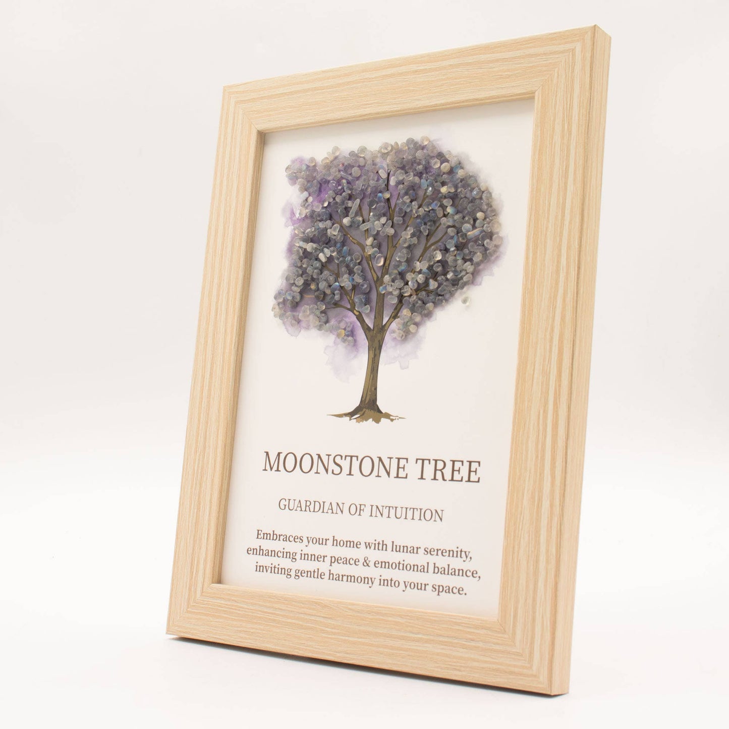 Gemstone Picture - Tree of Life - Moonstone