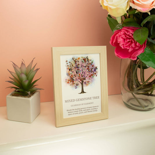 Gemstone Pictures: Gemstone Picture - Tree of Life - Multi