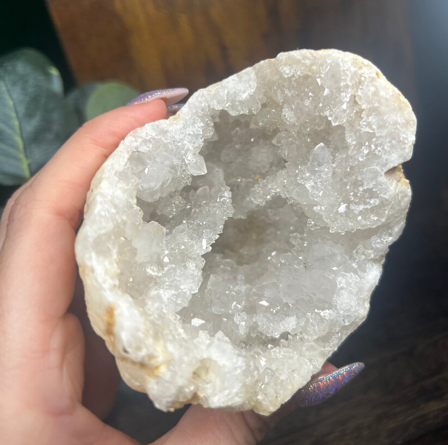 Quartz Sparkley Crystal Raw Geode