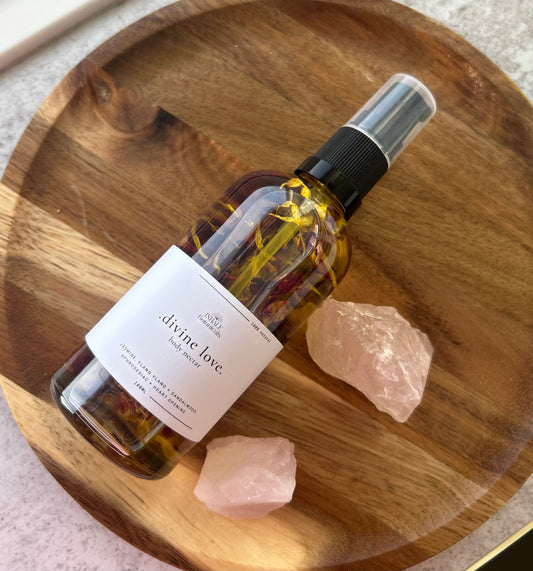 Divine Love Body Nectar, Massage oil with Jasmine.