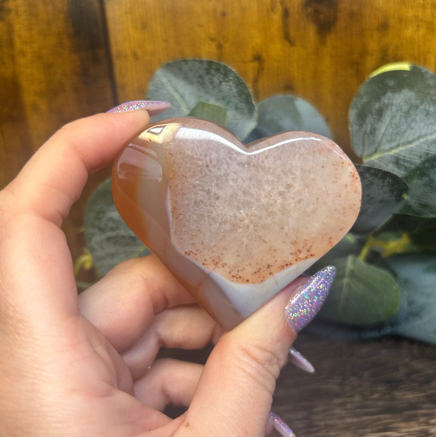 Carnelian Agate Heart