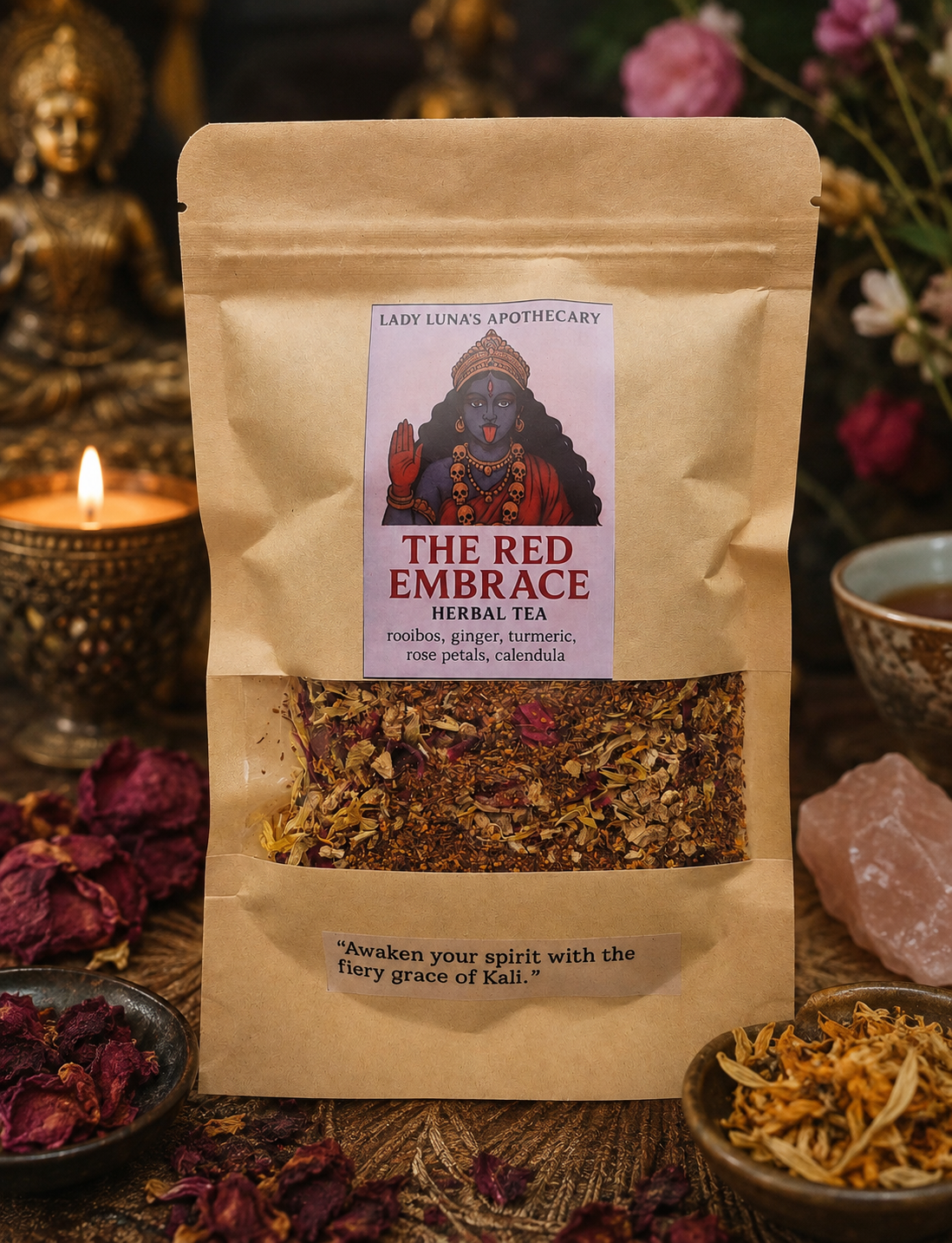The Red Embrace Tea - Kali Goddess