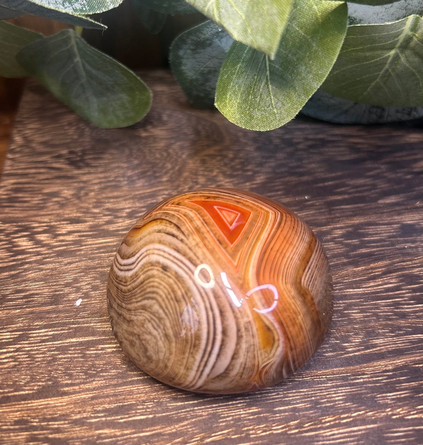Sardonyx Palm / Carving / Paperweight