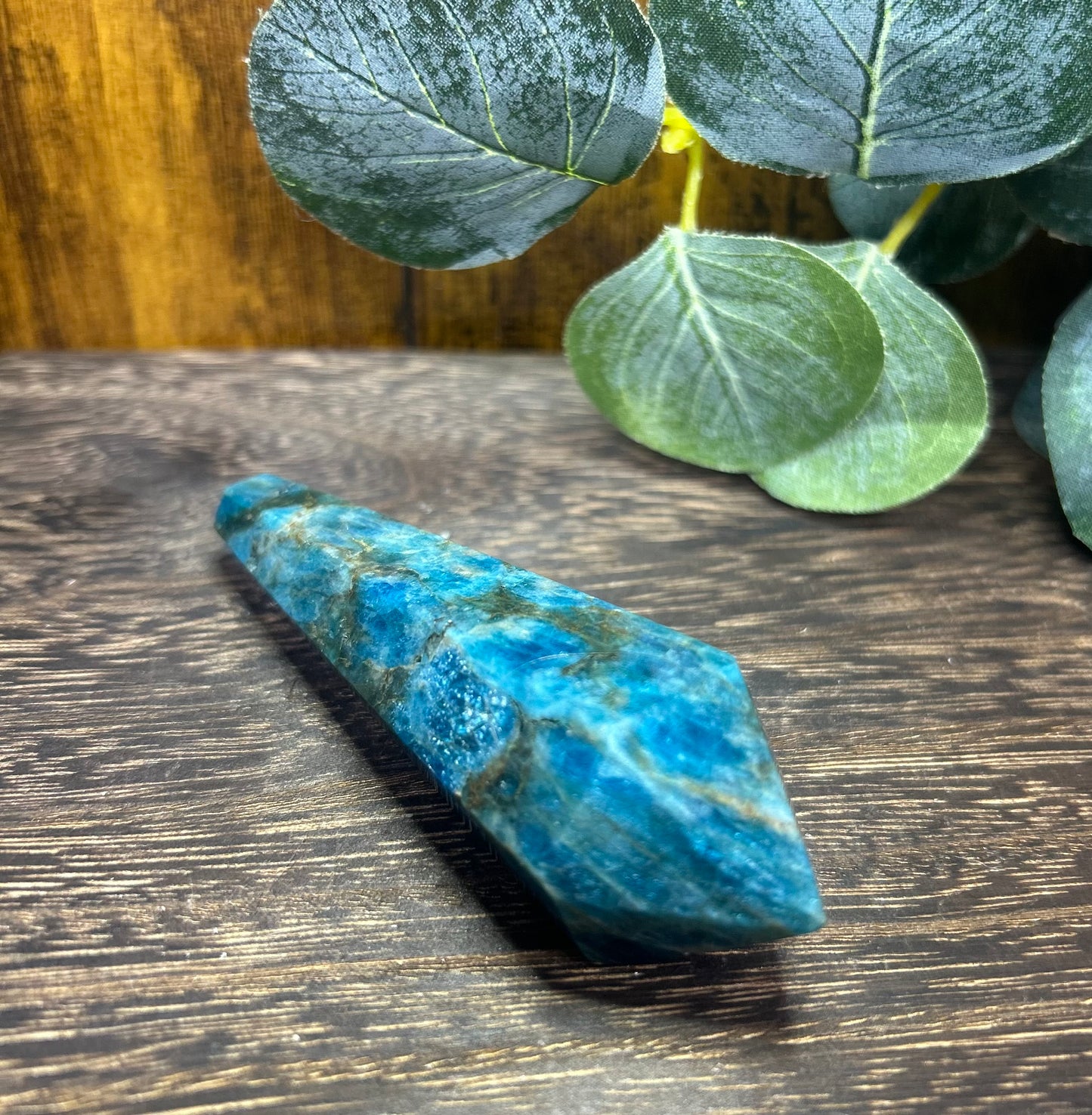Blue Apatite Wand