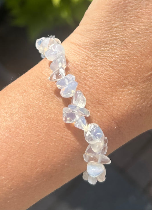 Opalite Crystal Chip Bracelet