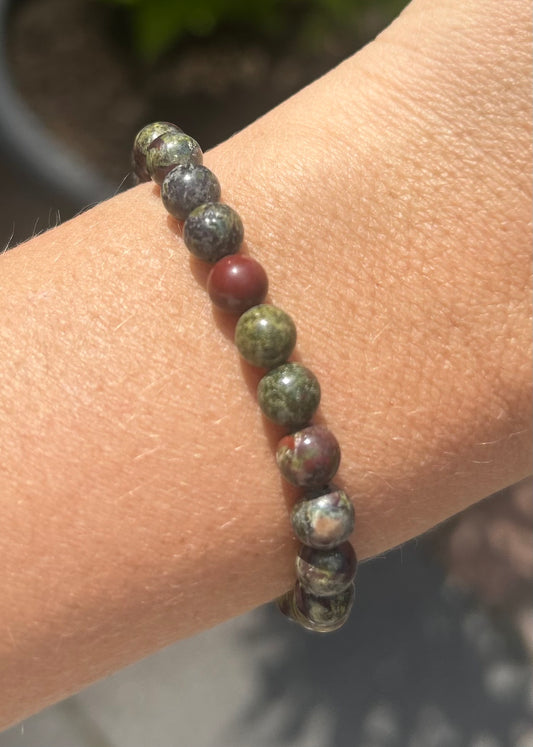 Dragons Blood Crystal Beaded Bracelet
