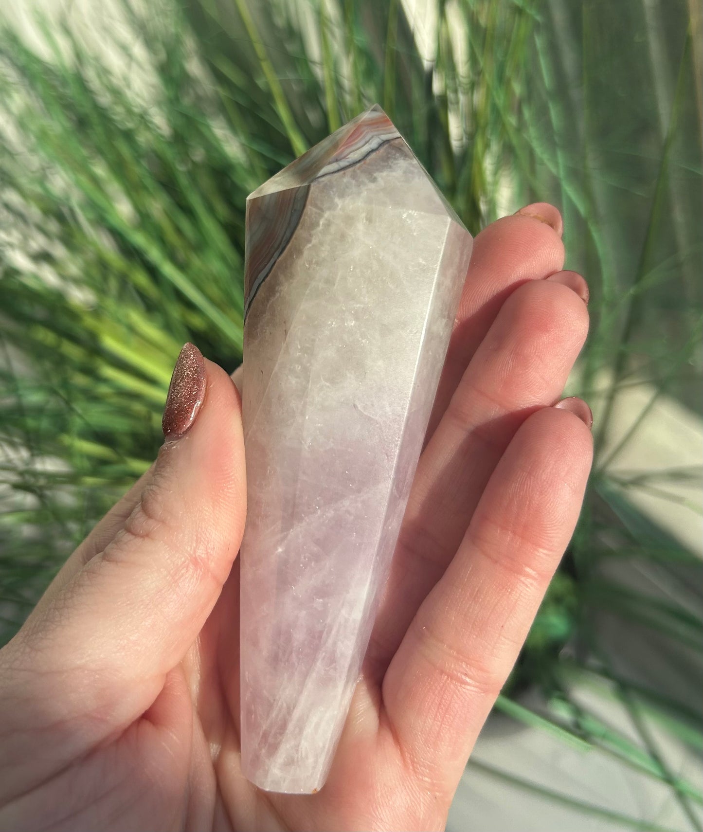 Amethyst Agate Wand