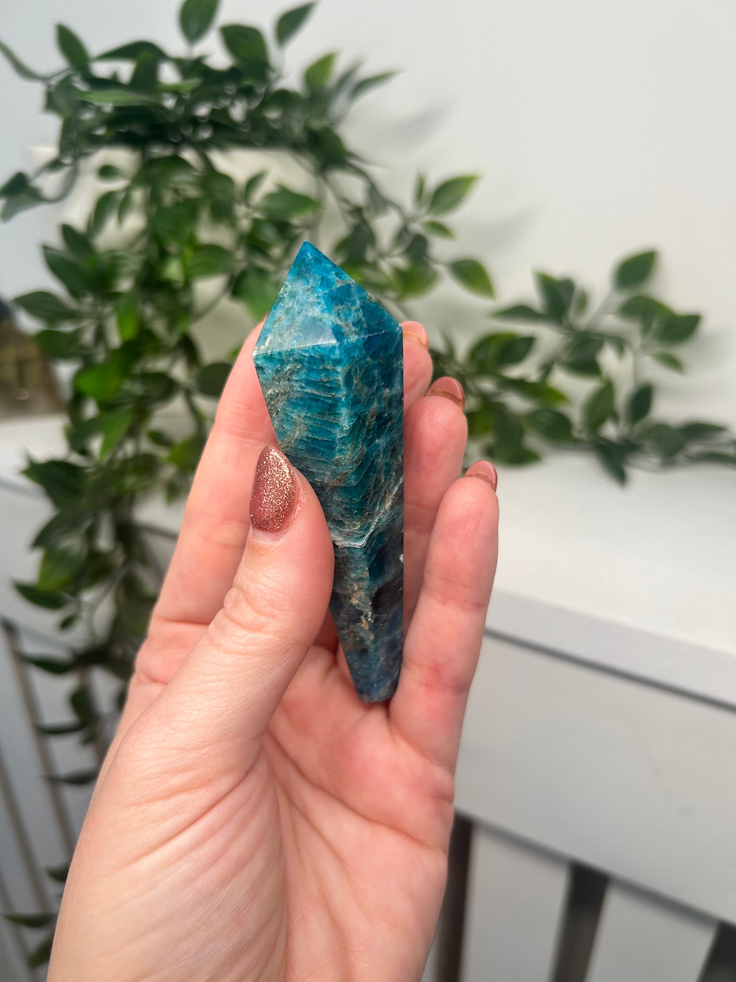 Blue Apatite Wand