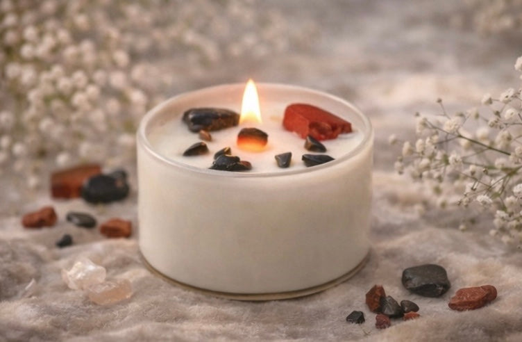 Chakra Crystal Candles - Root Chakra
