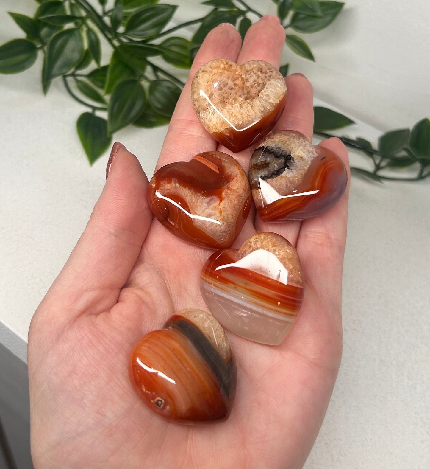Carnelian Agate Heart