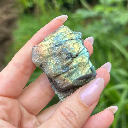 Labradorite Raw Multi-Flash Crystal Stone