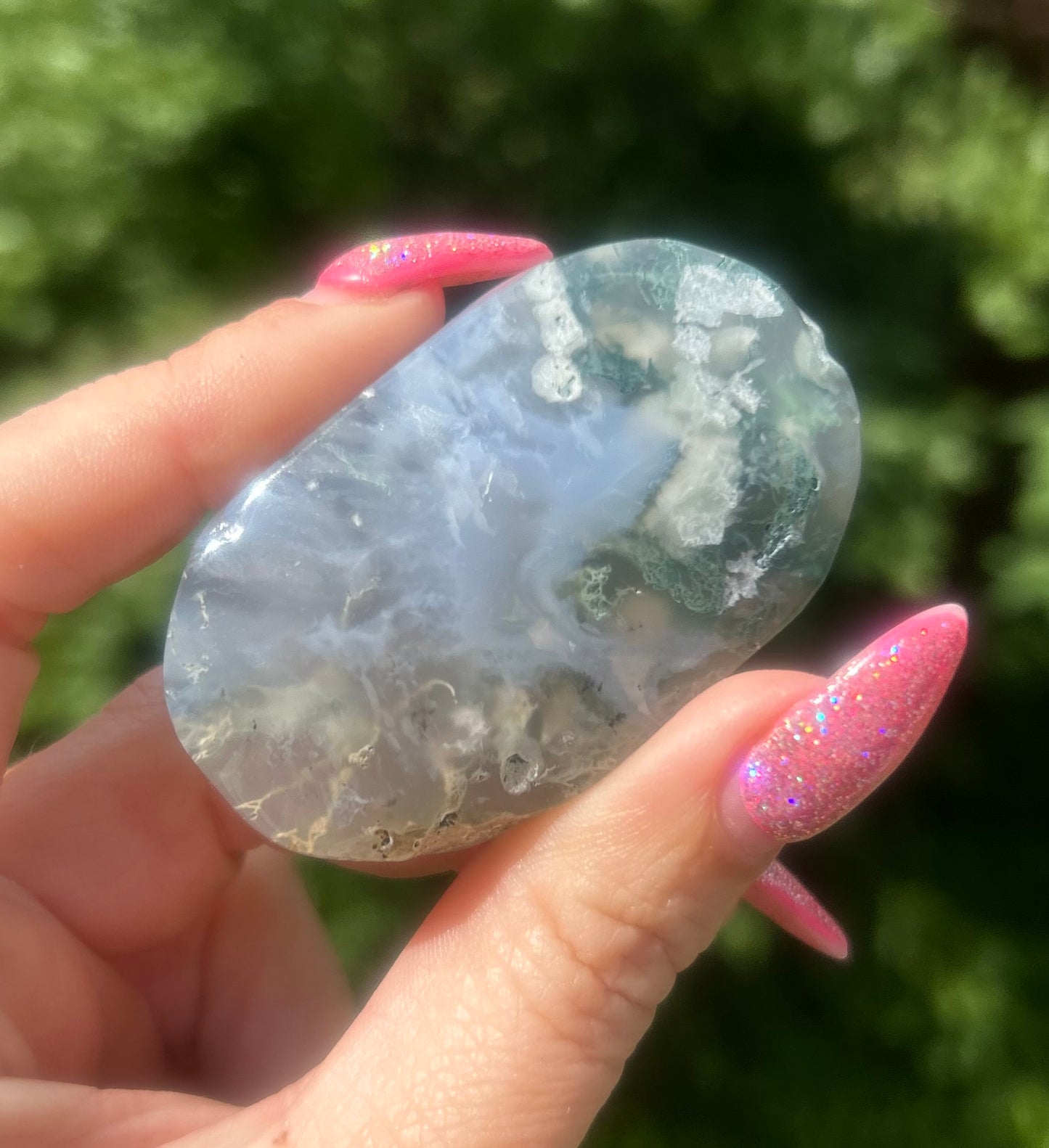 Moss Agate Palmstone