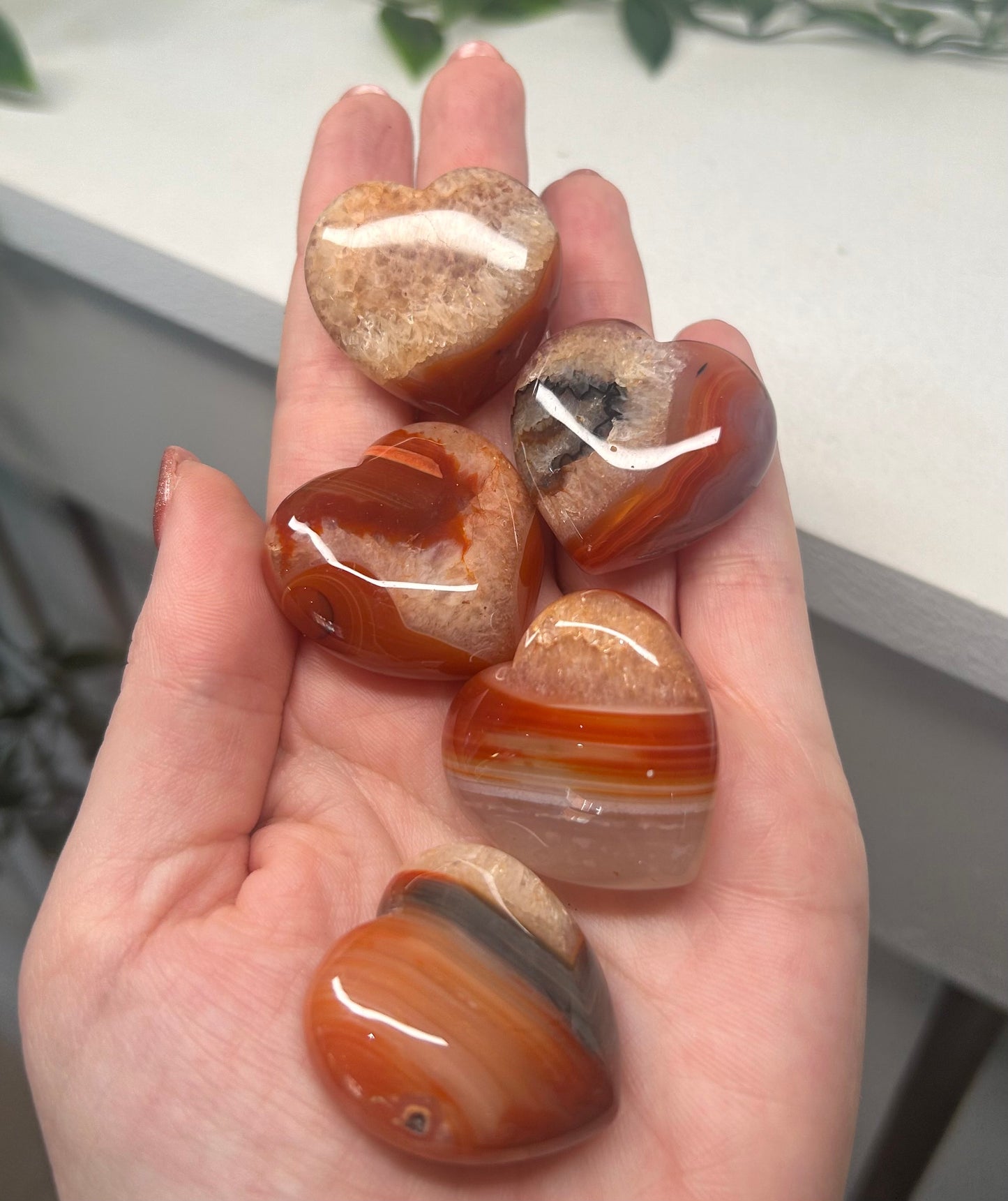 Carnelian Agate Heart
