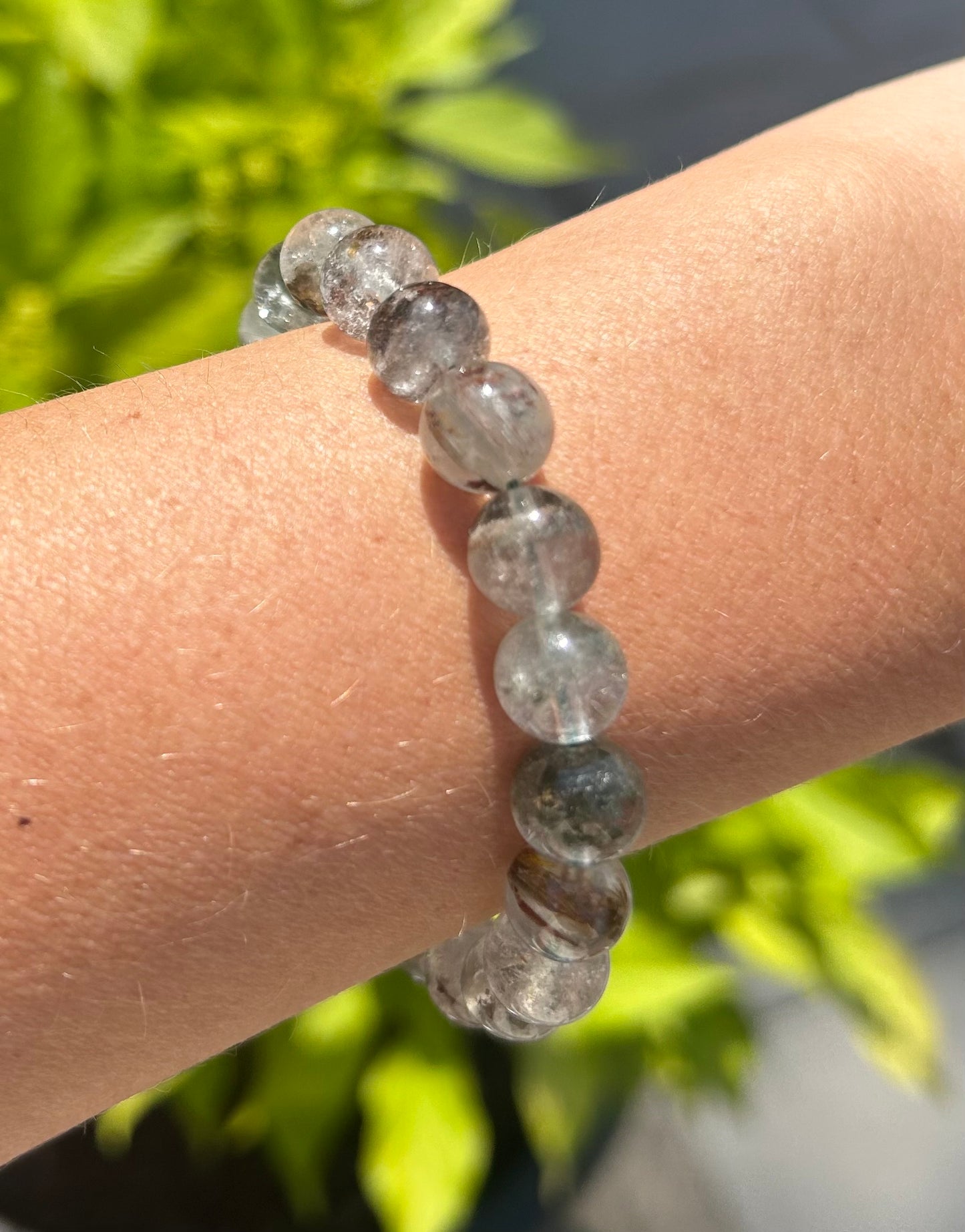 Garden Quartz Beaded Crystal Bracelet