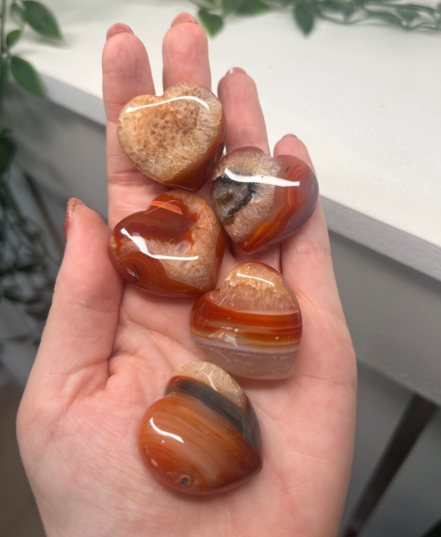 Carnelian Agate Heart