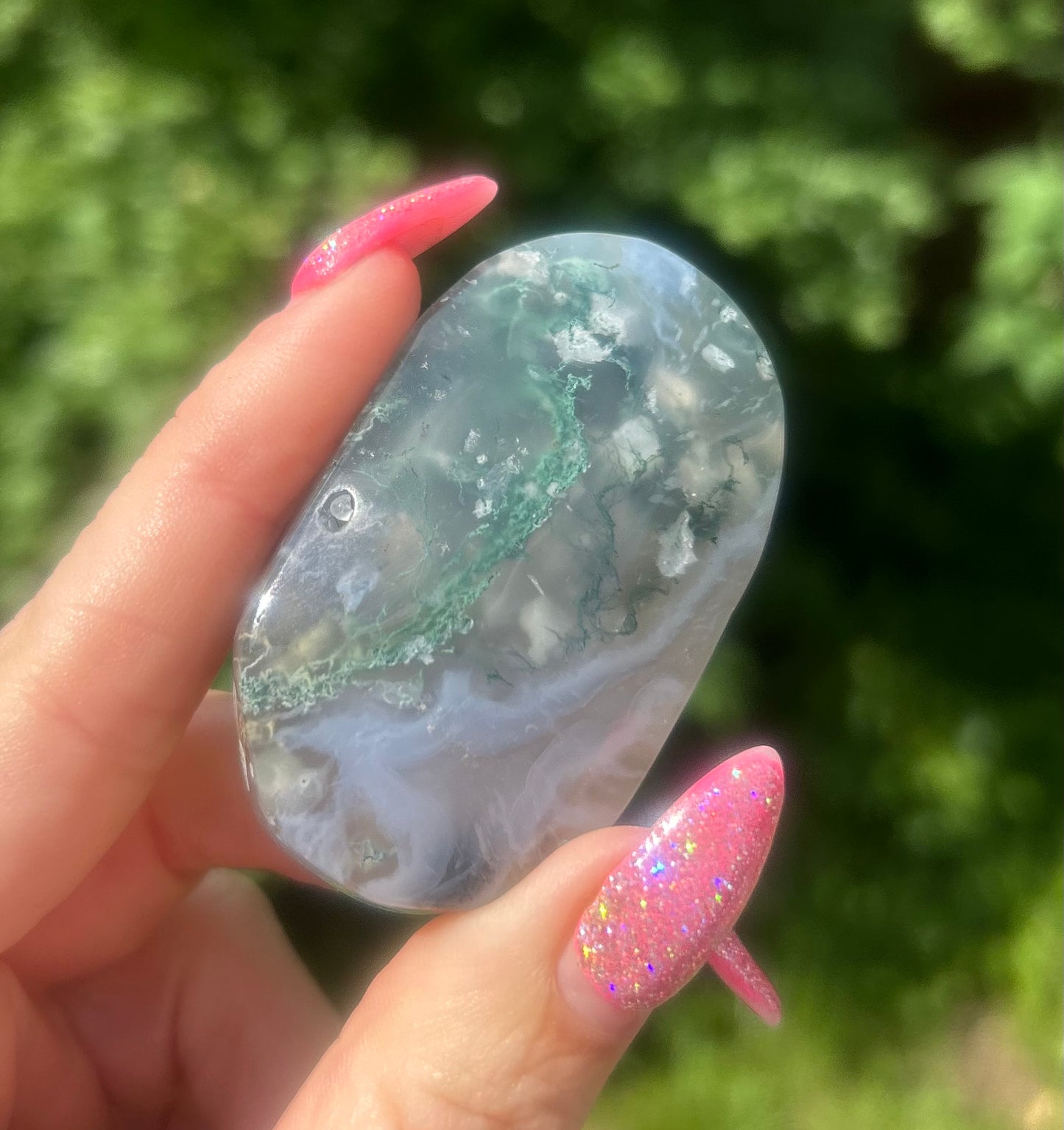 Moss Agate Palmstone